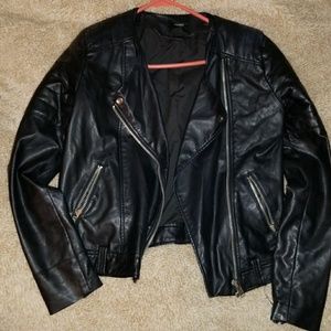 Faux leather jacket